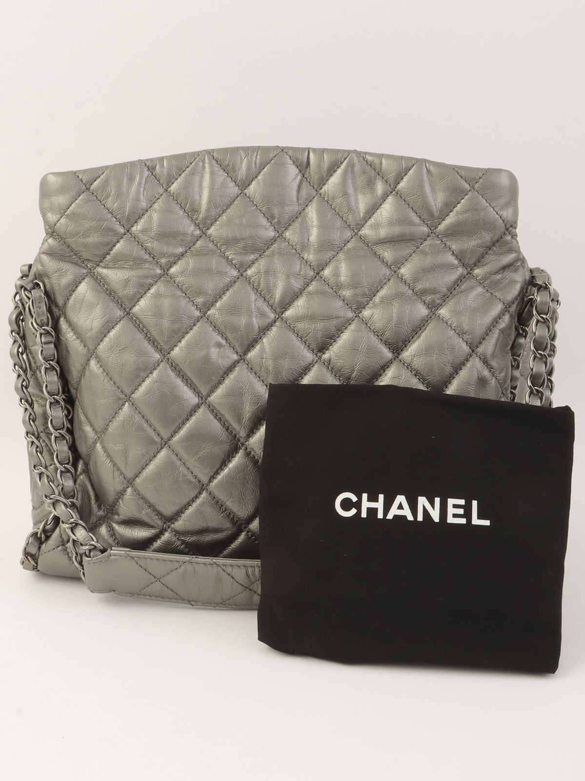 2010年頃製 マトラッセステッチチェーンアラウンドショルダーバッグ シルバー