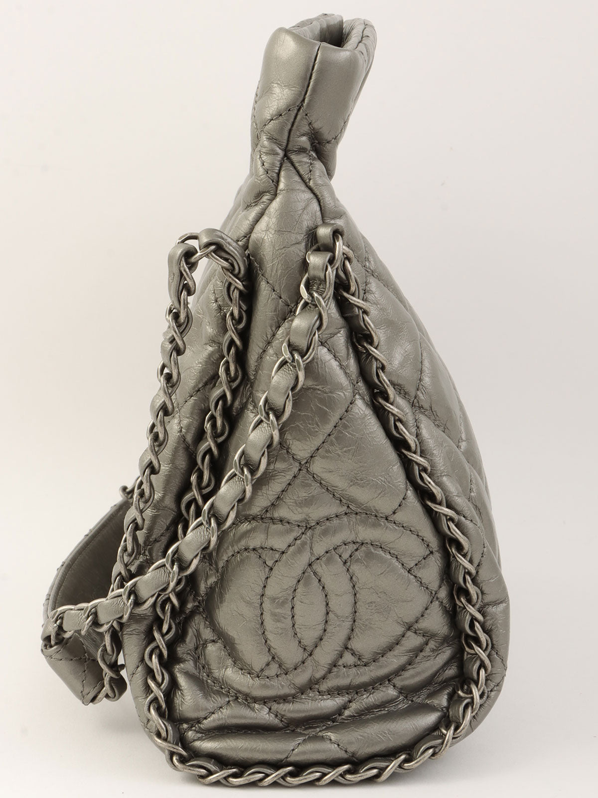 2010年頃製 マトラッセステッチチェーンアラウンドショルダーバッグ シルバー