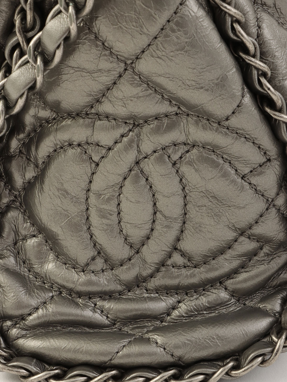 2010年頃製 マトラッセステッチチェーンアラウンドショルダーバッグ シルバー