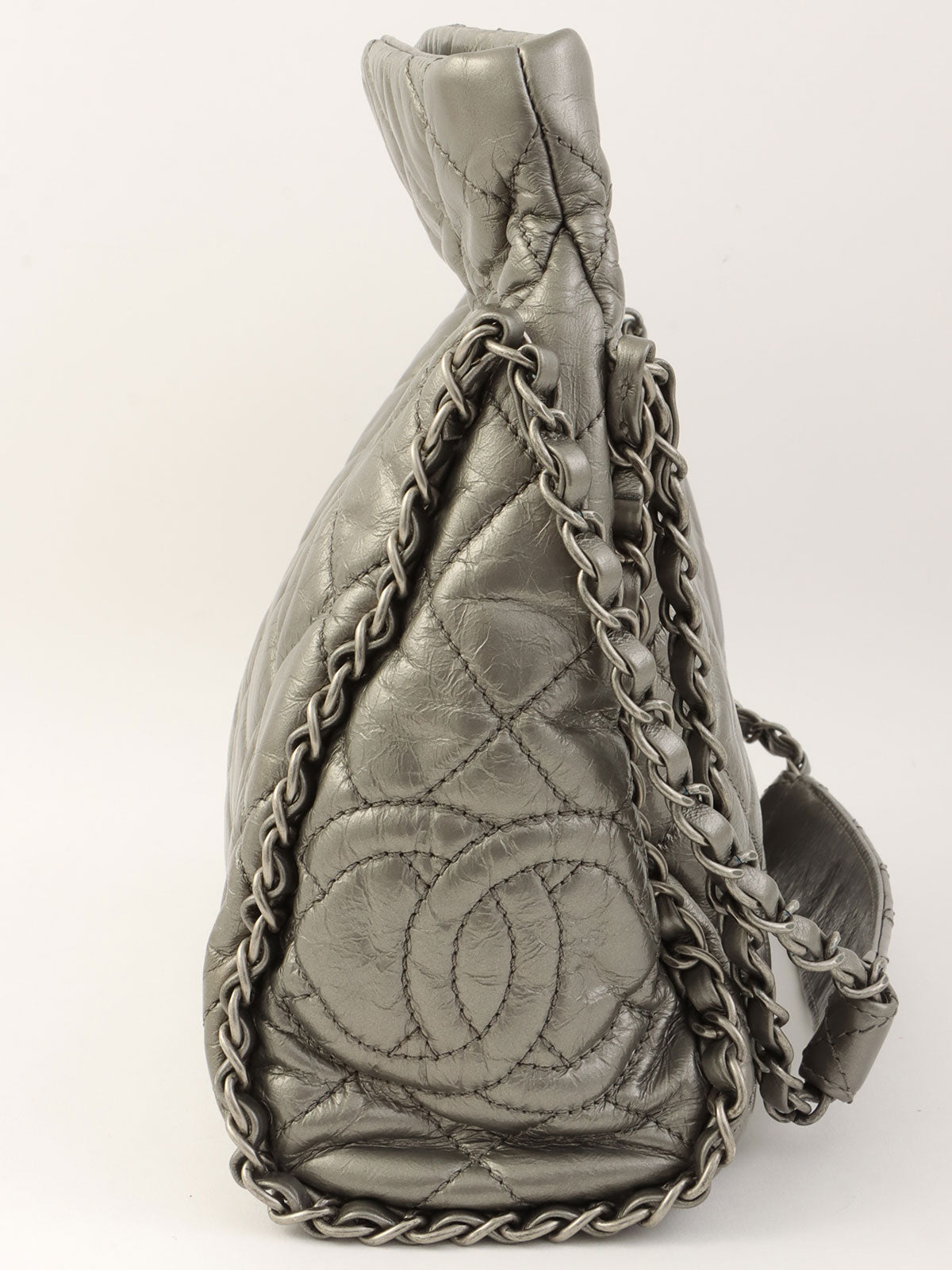 2010年頃製 マトラッセステッチチェーンアラウンドショルダーバッグ シルバー