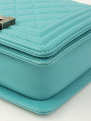 2014 Boy Chanel Chain Shoulder Bag, Turquoise