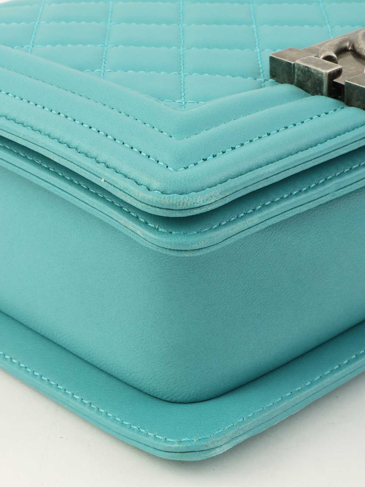 2014 Boy Chanel Chain Shoulder Bag, Turquoise