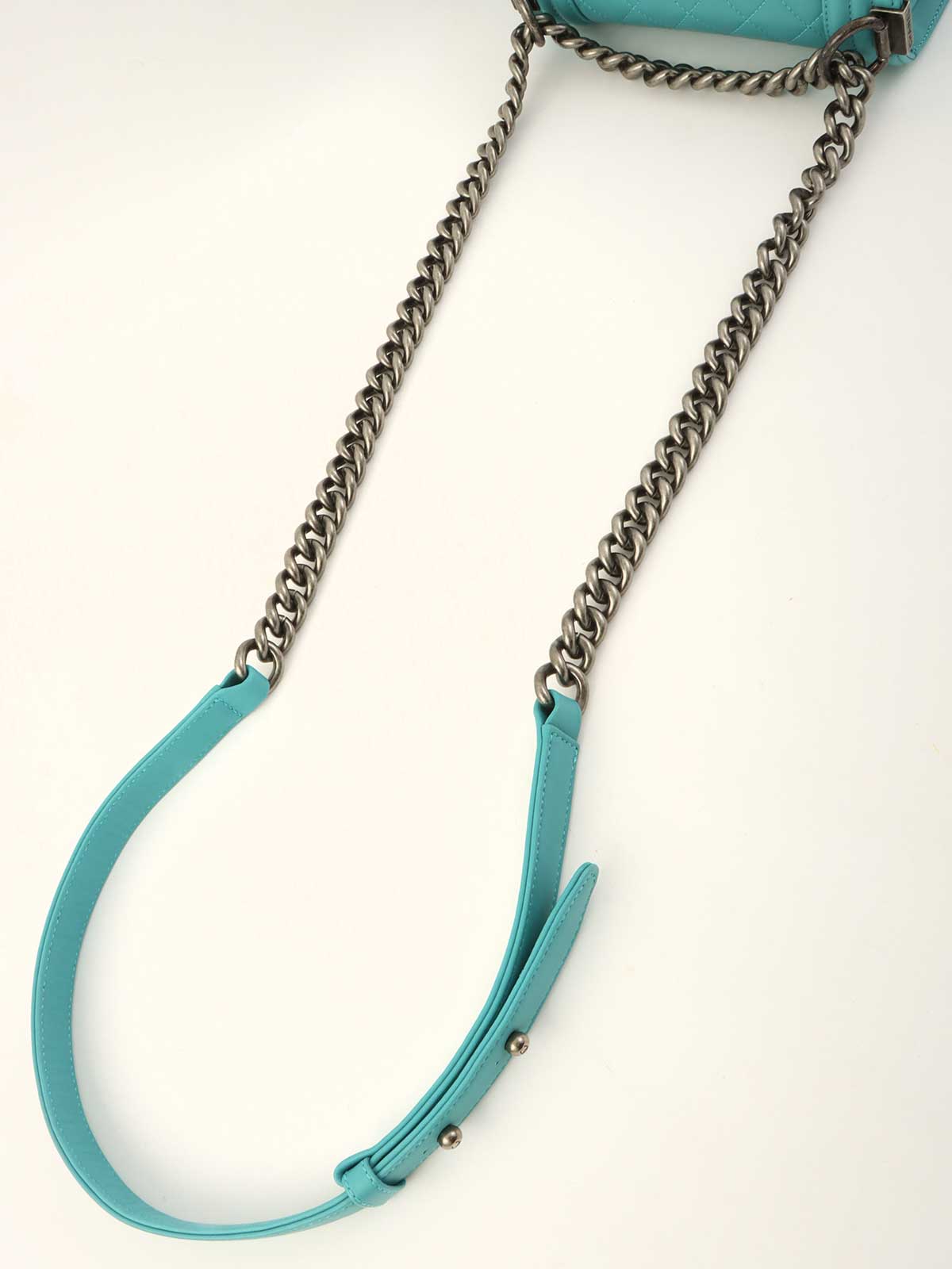 2014 Boy Chanel Chain Shoulder Bag, Turquoise