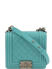 2014 Boy Chanel Chain Shoulder Bag, Turquoise