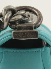 2014 Boy Chanel Chain Shoulder Bag, Turquoise
