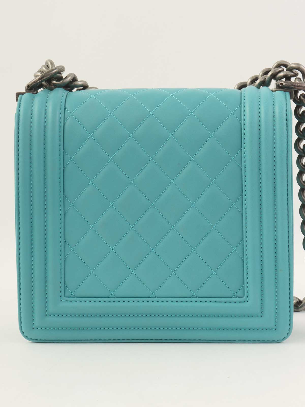 2014 Boy Chanel Chain Shoulder Bag, Turquoise