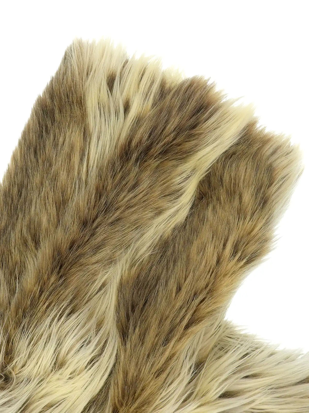 フェイクファージャケット　ベージュ／ブラウン