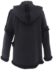 2007年製 ウールスクエアCCマークジップアップパーカー ブラック