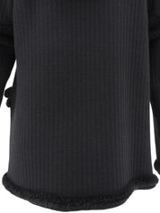 2007年製 ウールスクエアCCマークジップアップパーカー ブラック