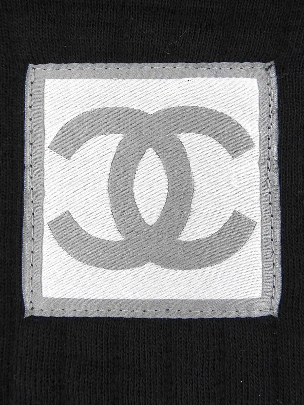 2007年製 ウールスクエアCCマークジップアップパーカー ブラック