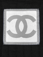 2007年製 ウールスクエアCCマークジップアップパーカー ブラック