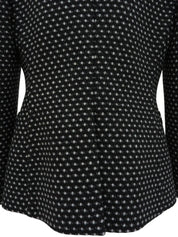 ウールドットパターンジャケット　ブラック／ホワイト