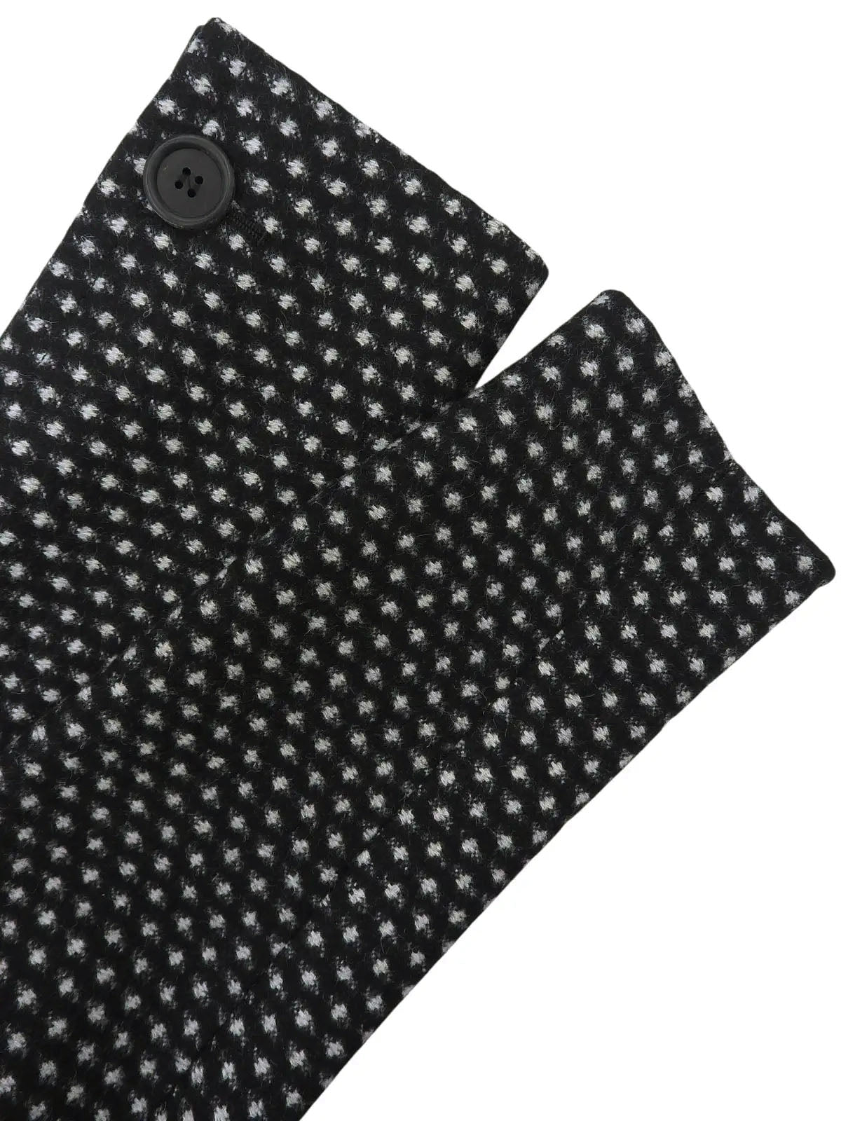 ウールドットパターンジャケット　ブラック／ホワイト