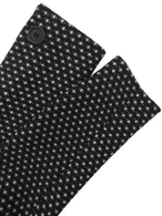 ウールドットパターンジャケット　ブラック／ホワイト