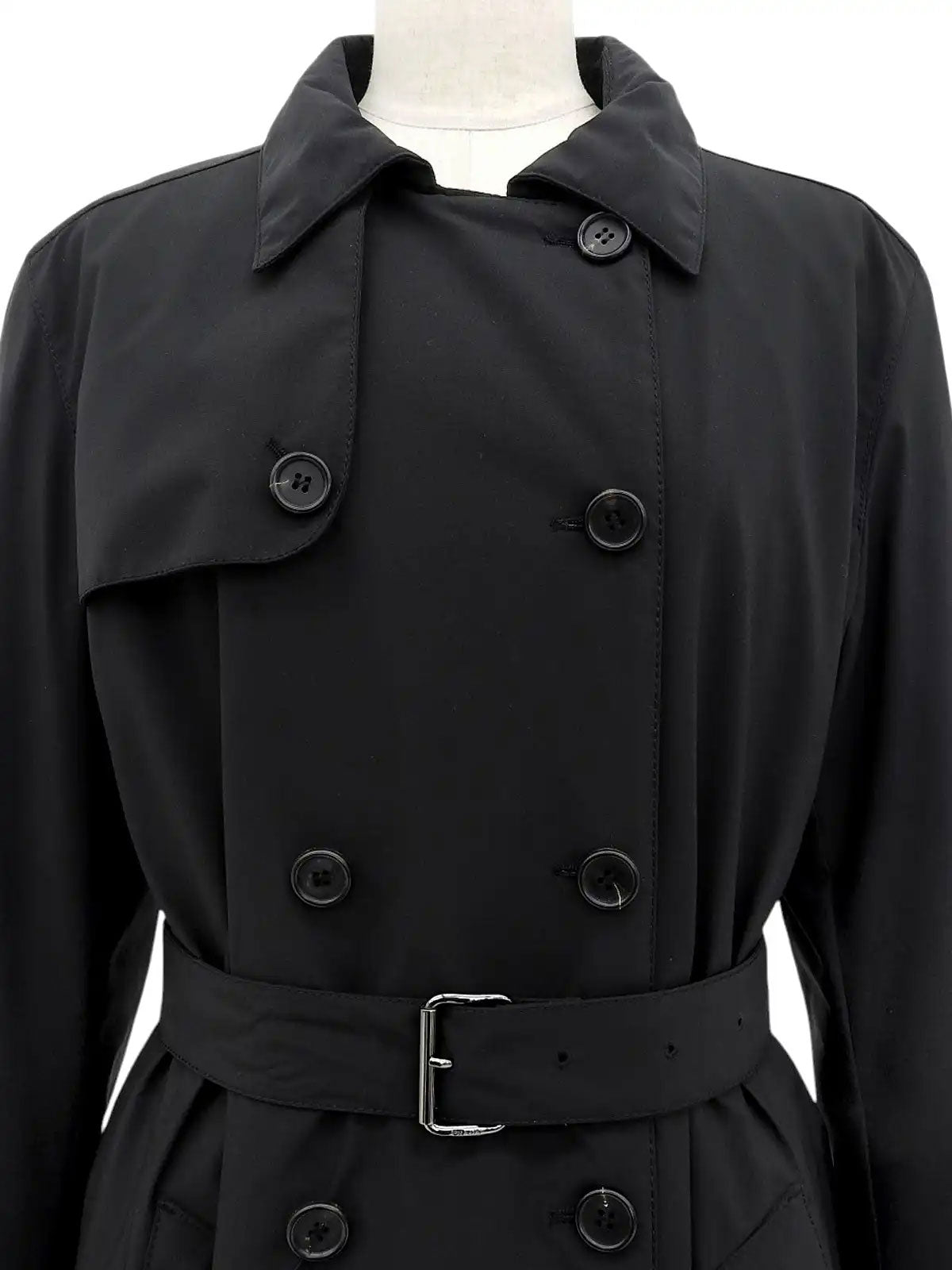 ナイロントレンチコート ブラック