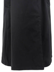 Black nylon trench coat