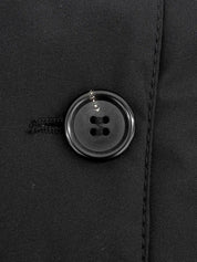 Black nylon trench coat