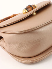 Bamboo 2-way mini bag in pink beige