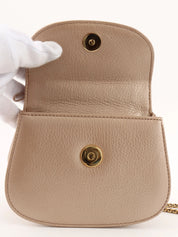 Bamboo 2-way mini bag in pink beige