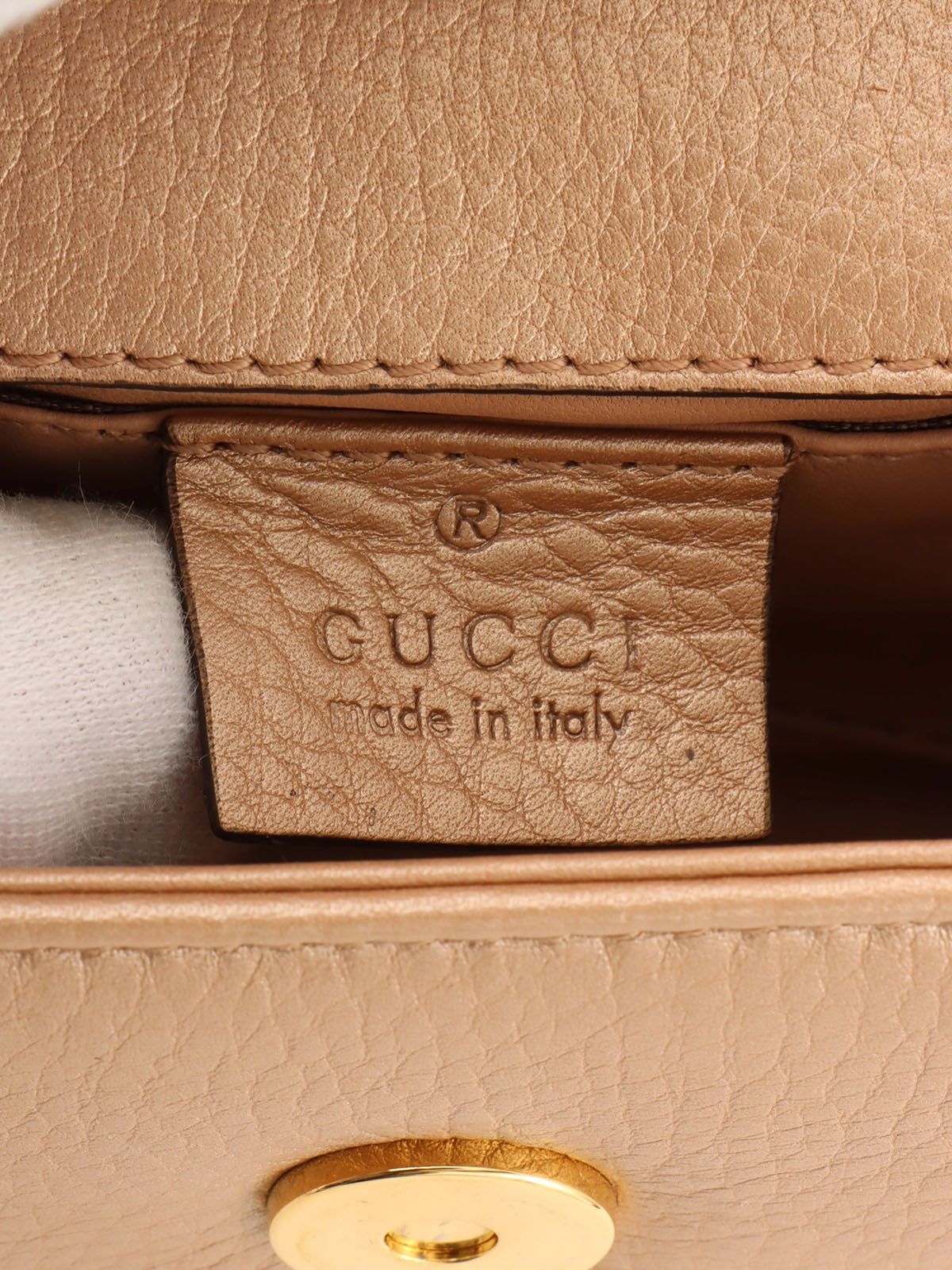 Bamboo 2-way mini bag in pink beige