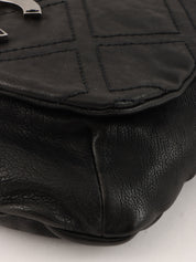 2005年頃製 ダイヤステッチCCマークプレートチェーンショルダーバッグ ブラック