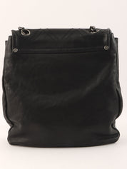 2005年頃製 ダイヤステッチCCマークプレートチェーンショルダーバッグ ブラック