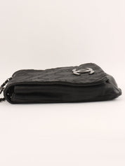 2005年頃製 ダイヤステッチCCマークプレートチェーンショルダーバッグ ブラック