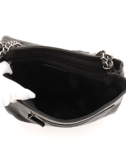 2005年頃製 ダイヤステッチCCマークプレートチェーンショルダーバッグ ブラック