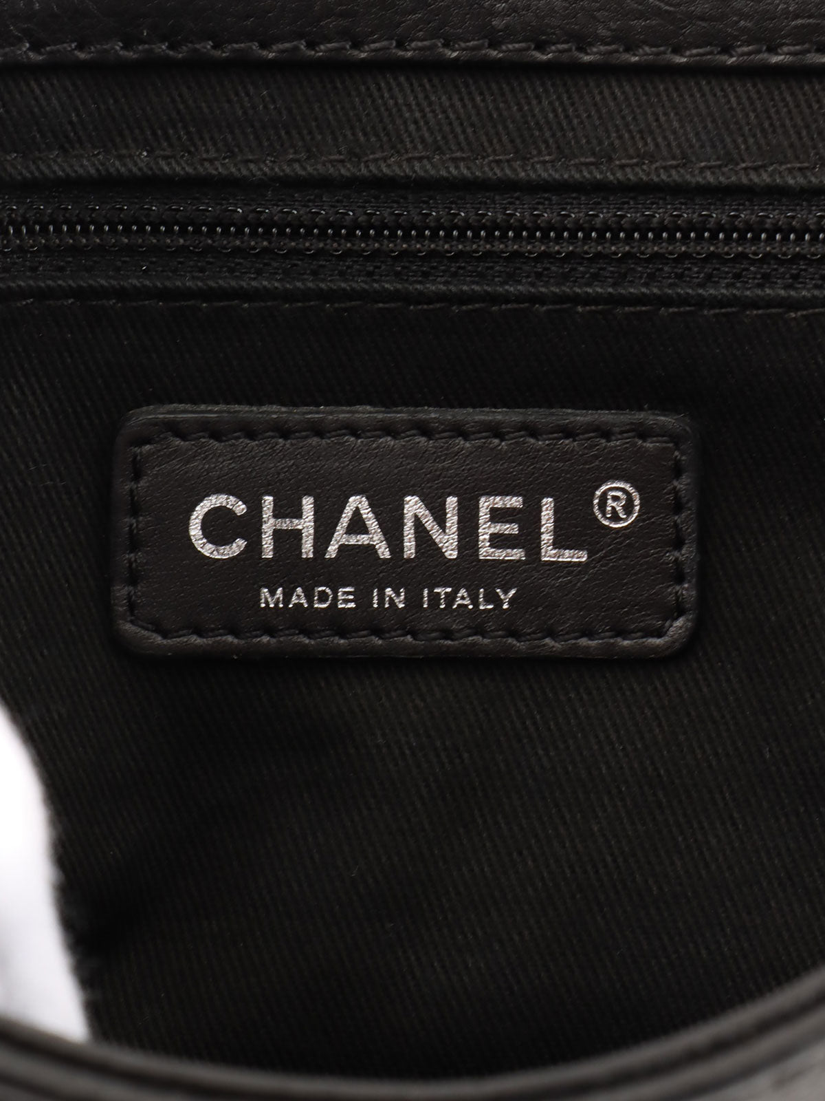 2005年頃製 ダイヤステッチCCマークプレートチェーンショルダーバッグ ブラック