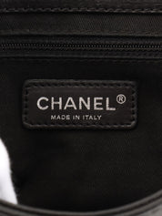 2005年頃製 ダイヤステッチCCマークプレートチェーンショルダーバッグ ブラック