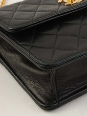 1992年頃製 CCターンロックチェーンショルダーバッグミニ ブラック