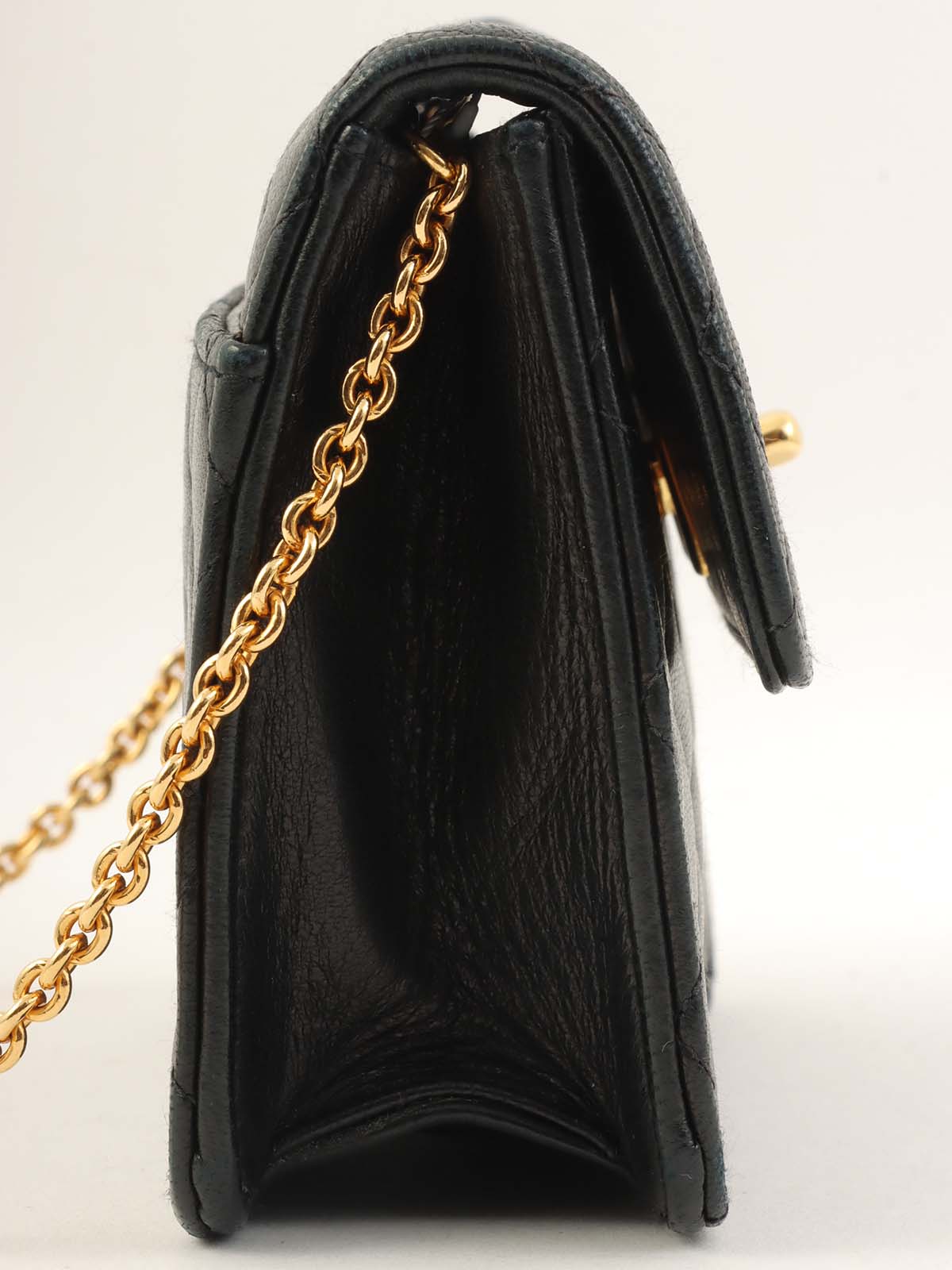 1992年頃製 CCターンロックチェーンショルダーバッグミニ ブラック