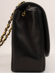 1992 Diana Flap Chain Bag 25cm Black