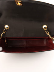 1992 Diana Flap Chain Bag 25cm Black