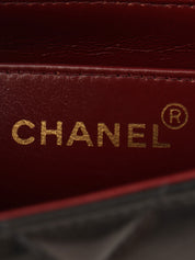 1992年頃製　ダイアナフラップチェーンバッグ25cm　ブラック