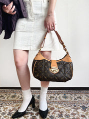 2009 Canvas Monogram Etoile City PM Brown
