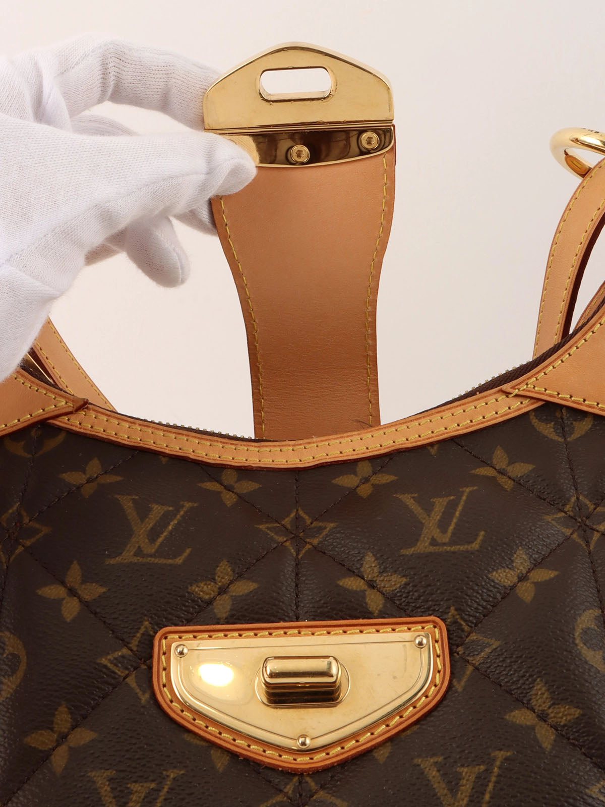 2009 Canvas Monogram Etoile City PM Brown