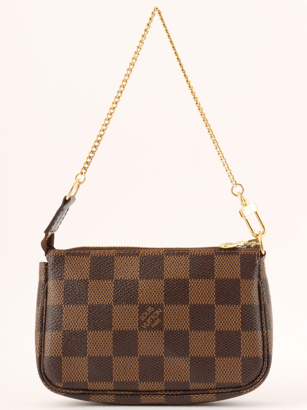 2008 Damier Mini Pochette Accessoires T&amp;B Canvas Brown/Red