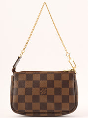 2008 Damier Mini Pochette Accessoires T&amp;B Canvas Brown/Red