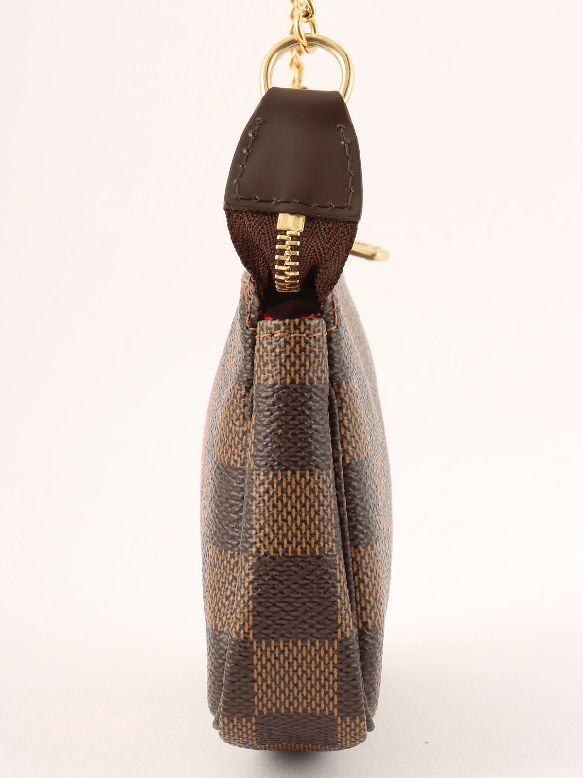 2008 Made Canvas Damier Mini Pochette Accessoires T&B Brown/Red