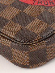 2008 Damier Mini Pochette Accessoires T&amp;B Canvas Brown/Red