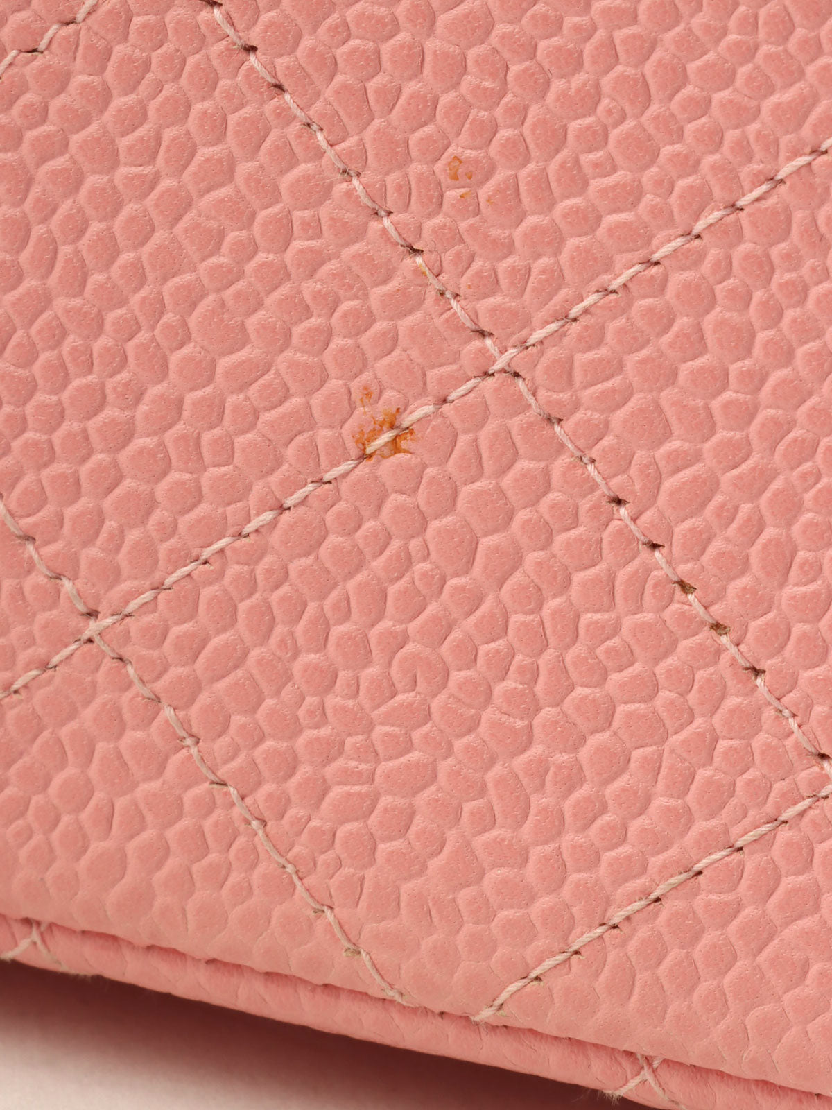 2003 Caviar Skin Classic Flap Chain Bag, 25cm, Pink