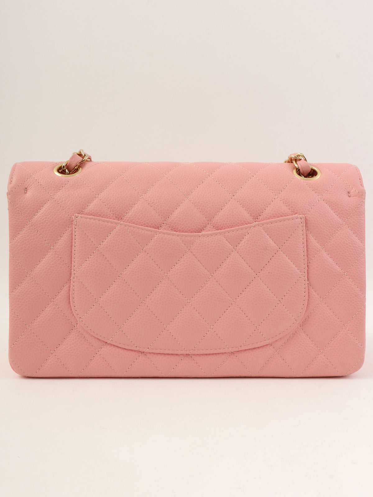 2003 Caviar Skin Classic Flap Chain Bag, 25cm, Pink