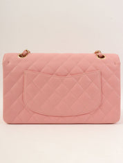 2003 Caviar Skin Classic Flap Chain Bag, 25cm, Pink