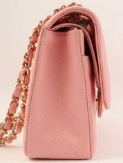 2003 Caviar Skin Classic Flap Chain Bag, 25cm, Pink