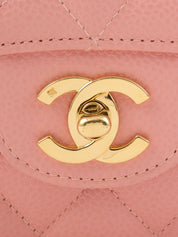 2003 Caviar Skin Classic Flap Chain Bag, 25cm, Pink