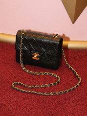 1997 Classic Flap Chain Bag Mini Black