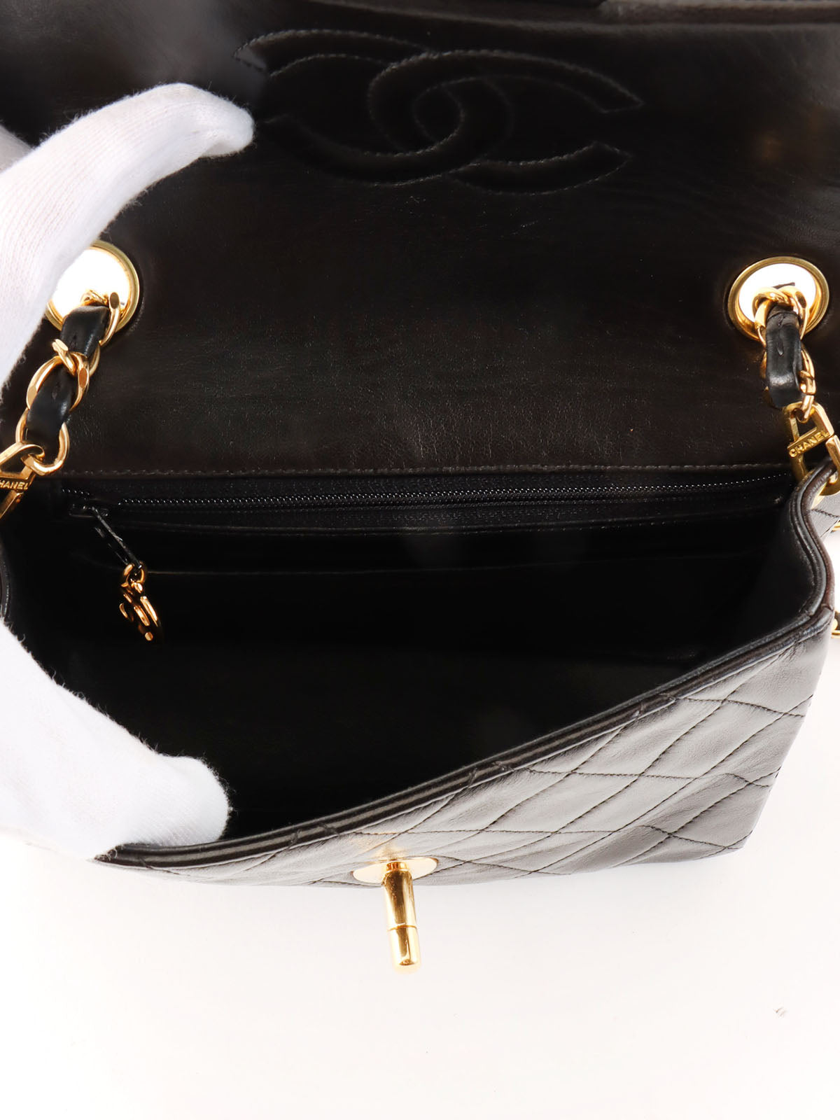 1997年頃製 クラシックフラップチェーンバッグミニ ブラック