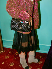 2008 Valentine's Day Limited Edition CC Turnlock Matelasse Chain Shoulder Bag in Black