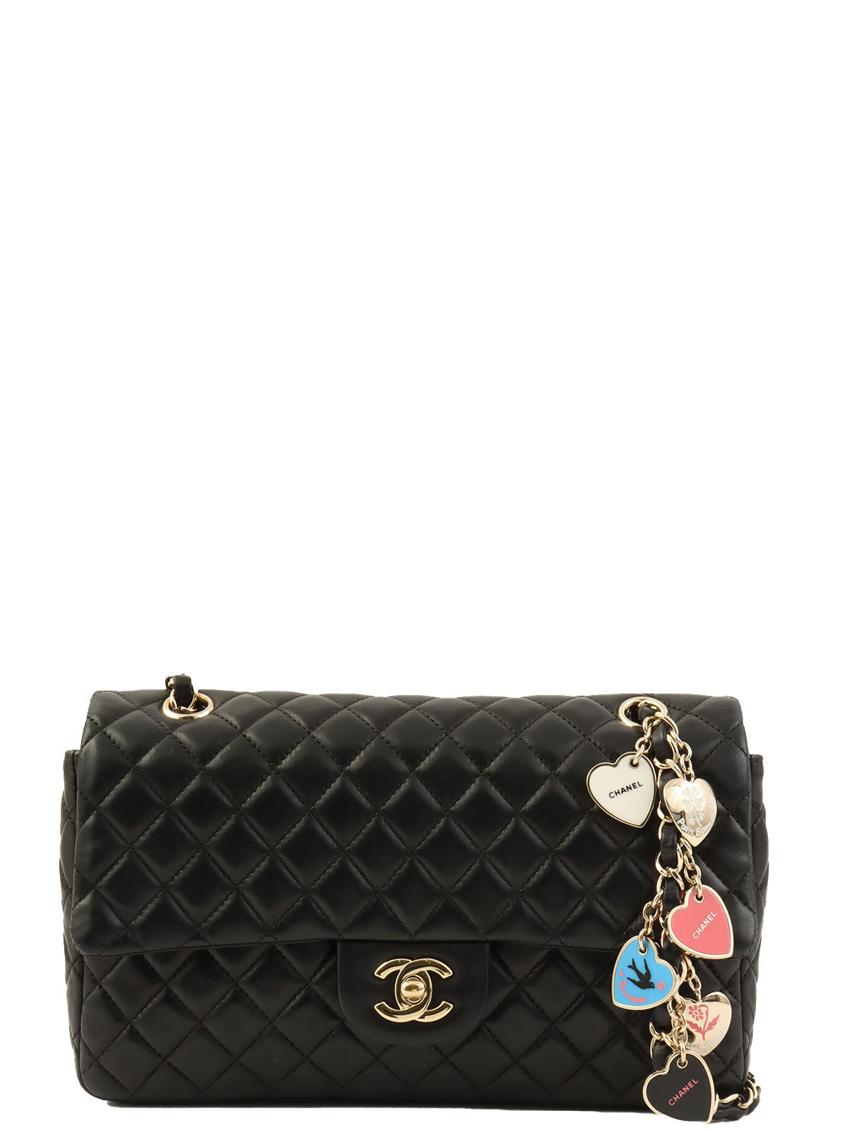 2008 Valentine's Day Limited Edition CC Turnlock Matelasse Chain Shoulder Bag in Black